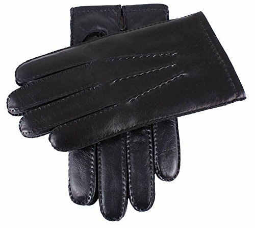 Dents Schwarz Cashmere Gefüttert LederhandschuhTouchscreen - X Groß