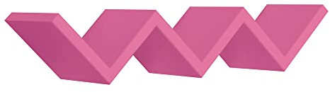 MODULARREDO | SAETTA Mensola da Muro, Mensola Cameretta, Mensola da Parete, Mensole Cameretta Bambina, 57x11 p15.5 cm, Fuxia - Made in Italy