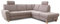 Cavadore Ecksofa Wisconsin mit Federkern / Couchgarnitur in Lederoptik mit 2 Kopfstützen / Landhausstil / Holzfüße in Buche / Mikrofaser in Lederoptik / 248 x 88 x 215 cm / Hellgrau