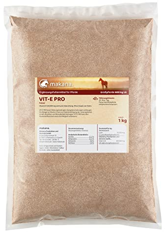 Makana VIT-E PRO Pulver für Pferde, OHNE SELEN, 1 kg