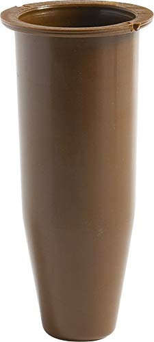 Pilla | Portafiori Interno in plastica per vaso votivo da cimitero colore marrone | Altezza 11 cm, Diametro circolare 5.3 cm.