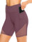 JOYSPELS Kurze Sporthose Damen, Radlerhose Damen Kurz Laufhose Leggings Sport Biker Running Yoga Fitness Shorts Rot L