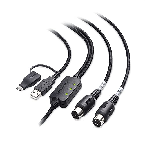 Cable Matters Cavo da MIDI a USB (Cav MIDI USB, Cavo da MIDI a USB C) Nero – 2m