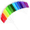 Nicoone Regenbogen-Drachen für Kinder und Erwachsene - Weicher Stunt Sport Parafoil mit 30 m Seil, Dual Line, Outdoor Strand Spielzeug 1.4 m