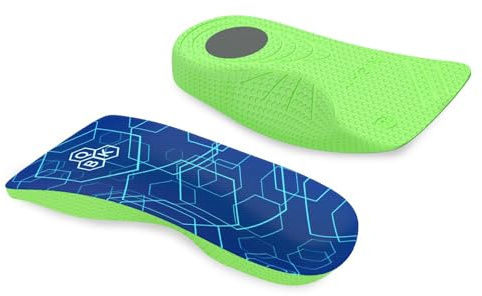 3/4 Length High Arch Support Insoles, QBK Plantarfasziitis Einlagen für Plattfüße, Überpronation, Supination, Metatarsalgie, den ganzen Tag bequem stehen und gehen XL