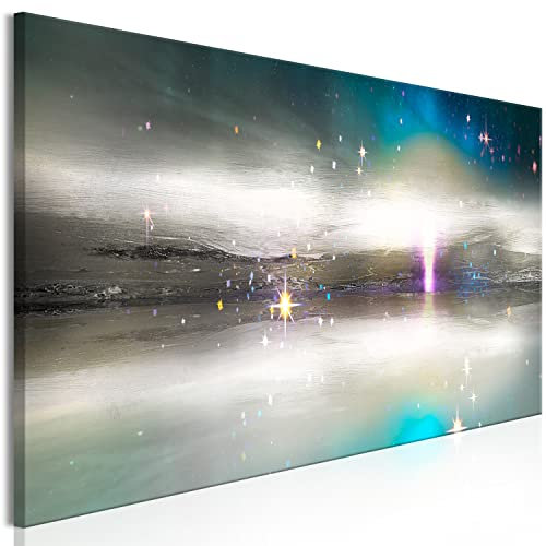 murando Quadro Astratto 150x50 cm 1 pezzo Stampa su tela XXL Immagini moderni Fotografia Grafica Decorazione da parete Lago Paesaggio Stelle come dipinto a-A-10271-b-a