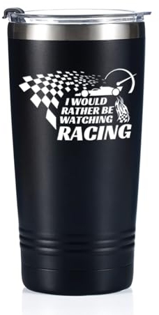 F1 Racing Gifts Tumbler Kaffeetasse, Racing Black