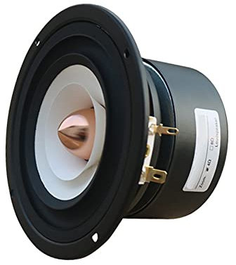 YSANO Columna de Altavoz de Audio de Rango Completo de 4 Pulgadas, 4/8 Ohm, 15W, Altavoz Redondo portátil de música Altavoz for Cine en casa DIY, 1 ud. (Size : 4 Ohm)