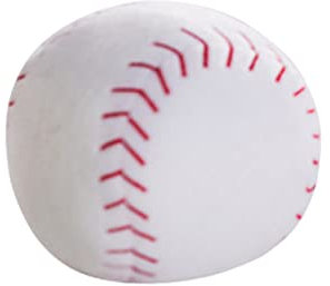 Toyvian 1stk Weicher Fußball Plüsch-fußball Spielbälle Holen Zähne Quietschendes Spielzeug Flauschiger Fußball Gefüllter Basketball Flauschiger Basketball Puppe Handstock Füllung Weiß Kind