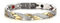 JITNGA Edelstahl Schmuck Stahl Titan Magnetarmband Damen Magnetarmband Magnetisches Armreif Für Männer Frauen (Silber+Gold)