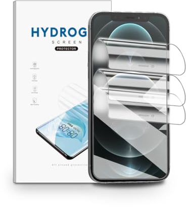 nvskvd Protector de Pantalla para iPhone 12 /iPhone 12 Pro, 3 Piezas TPU Suave Película Protectora HD Transparente Flexible Suave Películas de Hidrogel (NO vidrio templado)
