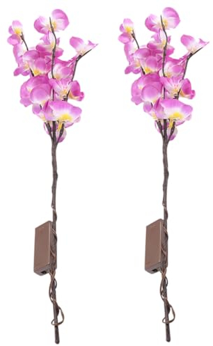 MAGICLULU Zweige Lichter Phalaenopsis Orchidee Batterie Dekorative Baum Lampe für Home Party 2 Stück