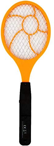 Persistence LED Elektrische Moskitoklatsche Fliegenklatsche Elektrischer Tennisschläger 44x15,5 Wespe