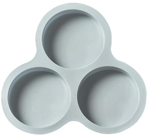 Air Fryer Egg Mold, Silicone Air Fryer Egg Pan, Non-Stick Air Fryer Baking Pan, 3 Cavity Silicone Muffin Pans for Baking, Hamburger Bun Pan, Air Fryer Accessories