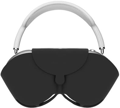 Schutzhülle für Apple Airpods Max, Kopfhörer Tasche Etui Cover aus Silikon, kompatibel mit Schlafmodus, Kratzfest und Staubdicht, Cover Schutzhülle kompatibel mit Airpod Pro Max (Schwarz)