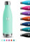 Gourde Isotherme, 500ml Gourde Enfant, Gourde Sport Anti-Fuite, Gourde Inox Sans BPA, Facile à Transporter, Bouteille Isotherme, Réutilisable, Bouteille d'eau pour Running, École, Bureau, Outdoor