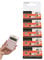 Piccole batterie rotonde, batterie a bottone – batteria piatta lunga durata 1,55 V, 10 x piccola confezione di batterie a disco AG1 AG4 per piccoli giocattoli, apparecchi acustici