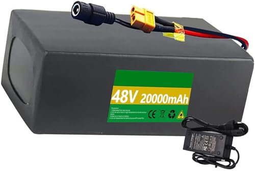 E-bike Battery 48V 8Ah 10Ah 12Ah 15Ah 18Ah 20Ah 25Ah Li-ion Battery Pack 48V Electric Bike Lithium Battery with Charger for 200W 500W 800W 1000W Motor 48V,8Ah