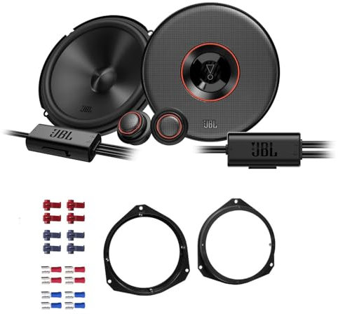 JBL Club 64C Lautsprecher mit Einbauset passend für Opel Corsa D ab 2006 Türen vorne 420 Watt 165mm 2 Wege Kompo