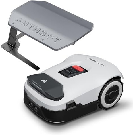 ANTHBOT Genie600 Robot Lawn Mower - NO Wire, Full Band RTK+4-Eye Vision Robotic Lawnmower for 0.23 Acre, Auto Mapping, Multi-Zone Management, Accurate Obstacle Avoidance, Intelligent Path Planning