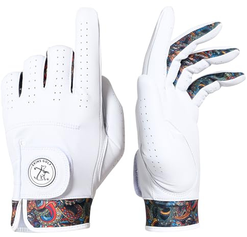 Skins Golf Herren-Golfhandschuhe für Rechtshänder, hochwertiges Cabretta-Leder, für Linkshänder, Stil, Leistung und immenser Komfort, 1 x Golfhandschuh