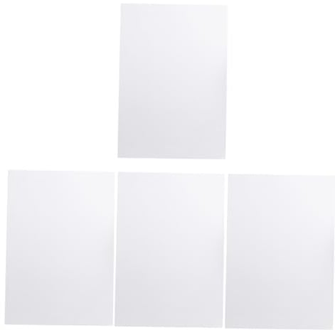 jojofuny Schreibblock aus Papier, Weiß, Dickes Blankopapier für Schüler | Schulanfang Deko, Augenschutzpapier zum Schreiben und Zeichnen, 4 Stück, Selbstgemacht für Kinder