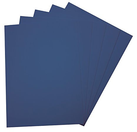 folia 23535 - Moosgummi, 5 Bögen, 2 mm, ca. 29 x 40 cm, königsblau - ideal für vielfältige Bastelarbeiten