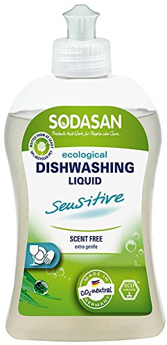 Sodasan Detersivo per lavare i piatti a mano, per pelli sensibili, confezione da 500 ml