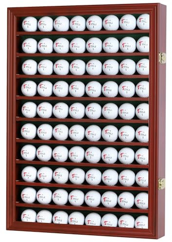 Große Vitrine für 80 Souvenirs mit Glastür (Mahagoni)