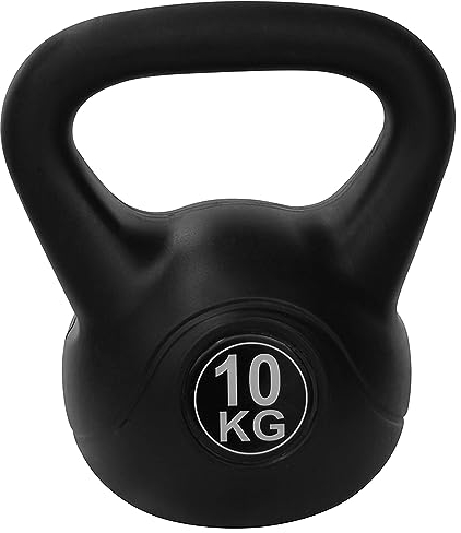 Tunturi Kugelhantel, Kettlebell, PVC mit Sand gefüllt, 10 kg