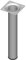 Element System 18133-00261 Pied Tubulaire en Acier L 200 mm Ø 30 mm Alu Blanc 4 pièces