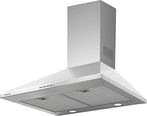 Cata | Campana Extractora | Modelo BETA 600 | Campana Decorativa de Pared | 3 niveles de extracción, 2 + 1 TURBO | Ancho de 60 cm | Acabado en Inox | Clase de Eficiencia Energética A