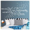 Wandora G003 Spruch Nimm dir Zeit zum Träumen I weiß (BxH) 100 x 30 cm I Sterne Schlafzimmer Aufkleber selbstklebend Wandaufkleber Wandsticker