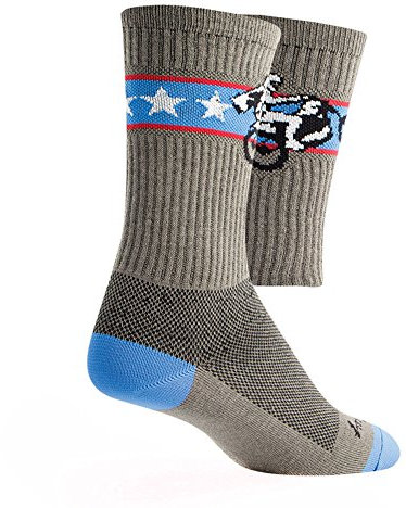SockGuy Crew Wheelie Radsocken / Laufsocken, 15,2 cm, Unisex, Wheelie, Large-X-Large