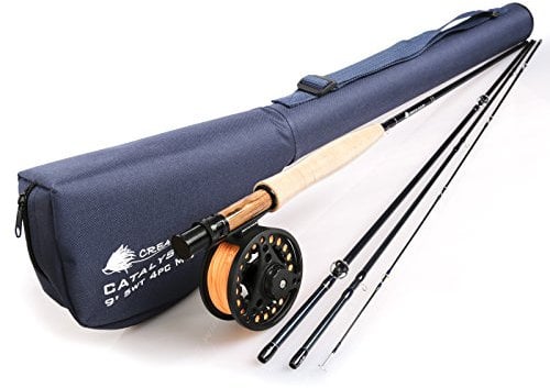 Creative Angler Catalyst 4 Fliegenrute und Fliegenrolle Combo 5 WT für Fliegenfischen