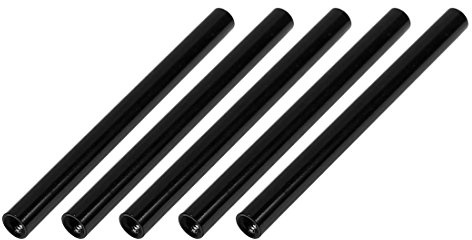 Sourcingmap 5Pcs M3 x 60mm Round Aluminum Column Alloy Standoff Spacer Stud Fastener for Quadcopter Black