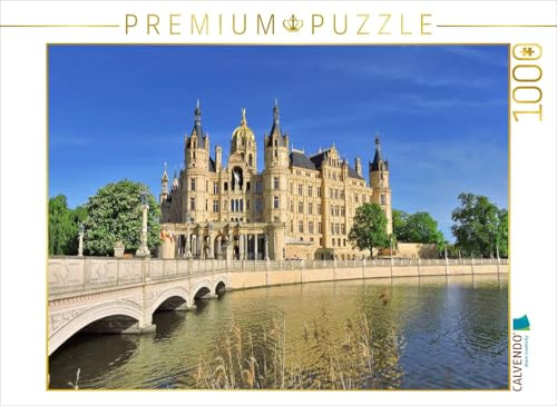 CALVENDO Puzzle Schwerin - Landeshauptstadt von Mecklenburg-Vorpommern | 1000 Teile Lege-Größe 64 x 48 cm Foto-Puzzle für glückliche Stunden