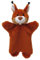 MUBRNO 20302A Eichhörnchen Textilhandpuppe, Mehrfarbig