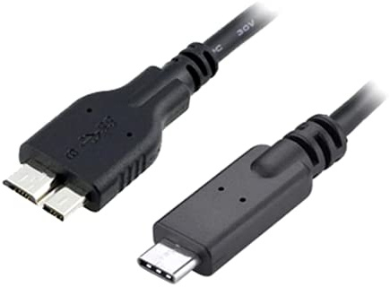 Aukson B48 USB-C auf Micro-B Kabel Ladekabel– USB 3.1 Typ C auf USB 3.0 Micro B, 30cm, Superschnelle Datenübertragung bis zu 5Gbps, Ideal für Festplatten, Smartphones, Tablets