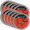TCT TS55 Lot de 10 lames de scie 160 mm x 48 dents x 20 mm alésage, WELLCUT