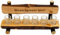 Schnapsbank mit Gravur - Name oder Spruch - aus Holz mit 6 Schnapsgläser in Bierkrug Optik, originelles Geschenk für Hochzeit, Silberhochzeit, Geburtstag, Stammtisch, Jubiläum ...