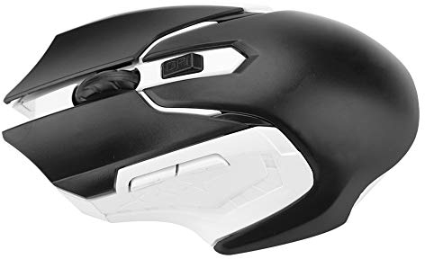 Bewinner USB Wireless Mouse for Laptop PC, 2.4G Wireless Mouse 10m Optical 1200DPI Wireless Gaming Mouse for 7/8/10/XP Vista Linux Mac, Comfortable Grasp No Delay (Black)