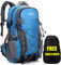 Meisohua Wasserdichter Rucksack 40L Leicht, Erwachsene Wanderrucksack Manner Trekkingrucksack Frauen Outdoorrucksack für Klettern Camping Reiten Reisen Freizeit, für 15.6 Zoll Laptop (Blau)