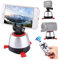 VBESTLIFE 360 Degree Automatic Rotation Panoramic Tripod Head,Remote Control Tripod Head with Control Remote/bluetooth for Cell Phone, Action Camera, Lightweight Camera and Camcorder Under 1kg(Red)