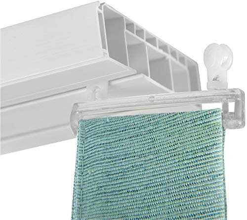 Bestlivings 8 Stück Transparente Schlaufengleiter für 5cm breite Schlaufen - zum aufhängen von Schlaufenschals, Gardine mit Schlaufen