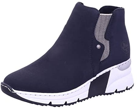 Rieker Women's X6361 Fashion Boot, Pacific Linen 14, 3.5 UK