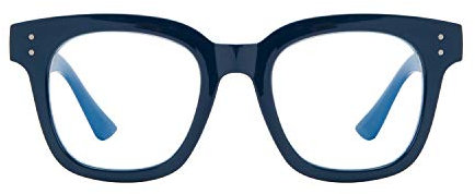 Madison Avenue Blue Light Blocking Glasses for Women, Anti Blue Ray Computer Gaming Glasses, Anti Eyestrain UV Glare(Ink Blue)