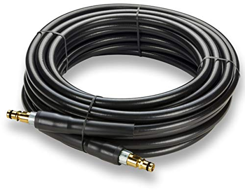 Tubo di Ricambio Idropulitrice Compatibile con Karcher K2 K3 K4 K5 K6 K7 - Prolunga Quick Connect con Raccordi in Ottone 15m KNOFER