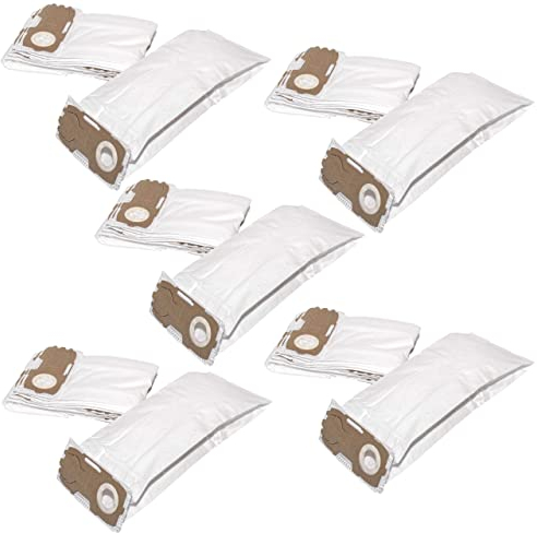 vhbw 50x Staubsaugerbeutel kompatibel mit Vorwerk Kobold VK 120, VK 121, VK 122, VK121, VK122 Staubsauger - Mikrovlies, 21,5cm x 18cm, Weiß