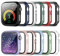 12er Pack Haojavo Hülle Kompatibel mit Apple Watch Series 3/2/1 38MM, Schutzhülle Gehäuse für iwatch 38 MM Smartwatch Case aus Hart Schutz und HD Gehärtetes Displayschutz